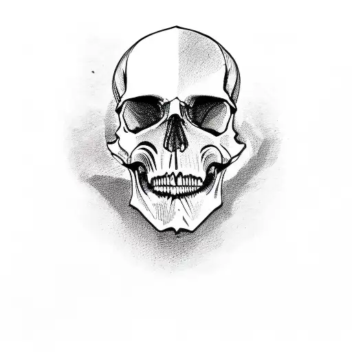 Skull tattoo design idea
