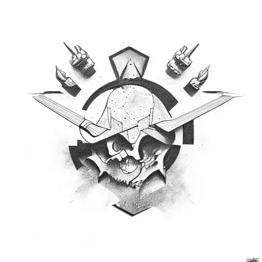molon labe tattoo design idea