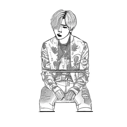 bts tattoo design idea