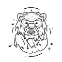 ghost bear tattoo design idea