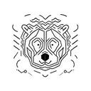 ghost bear tattoo design idea