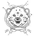 ghost bear tattoo design idea