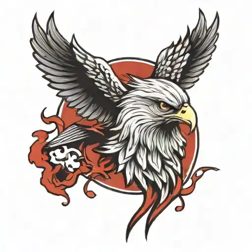 blood eagle tattoo design idea