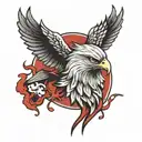 blood eagle tattoo design idea