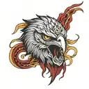 blood eagle tattoo design idea