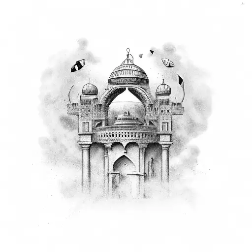 Audere est facere,writing latin/Arabic  style tattoo design idea