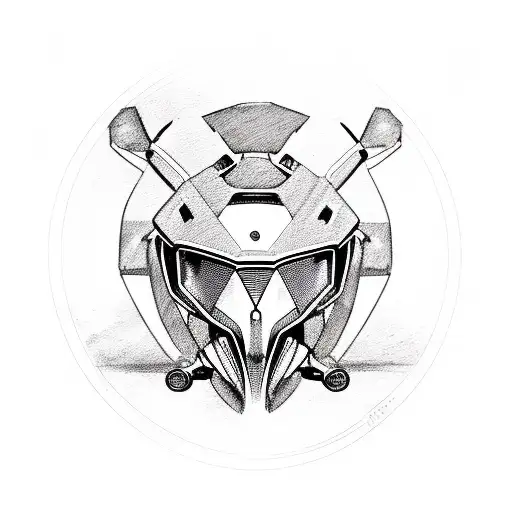 Front view of ktm 1290 super duke  tattoo design idea