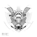side view of ktm 390 duke tattoo design idea