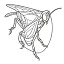 grasshopper tattoo design idea