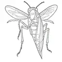 grasshopper tattoo design idea