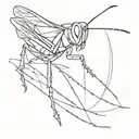 grasshopper tattoo design idea