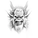 orc tattoo design idea