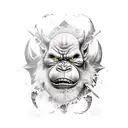 orc tattoo design idea