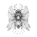 bug with many eyes tattoo design idea