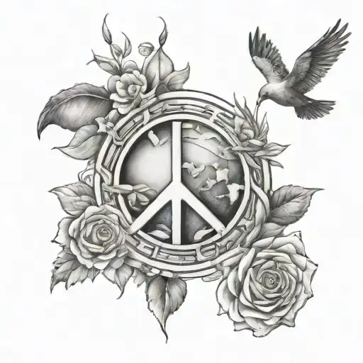 blessed are the peace makers 2023 incorporated tattoo design idea