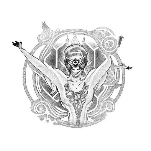 tattoo of shive dancing tattoo design idea