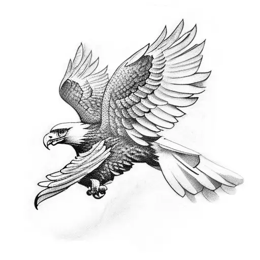 Arm Sleeve with eagle wing on forearm tattoo design idea