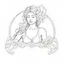 Freya goddess tattoo design idea