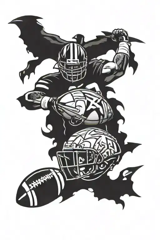 American Football tattoo design idea