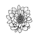 gerbera flower  tattoo design idea
