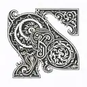 right elbow number 6 and left elbow number 0 tattoo design idea