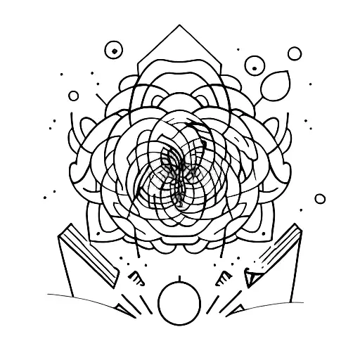 Personal growth and self-reflection tattoo design idea