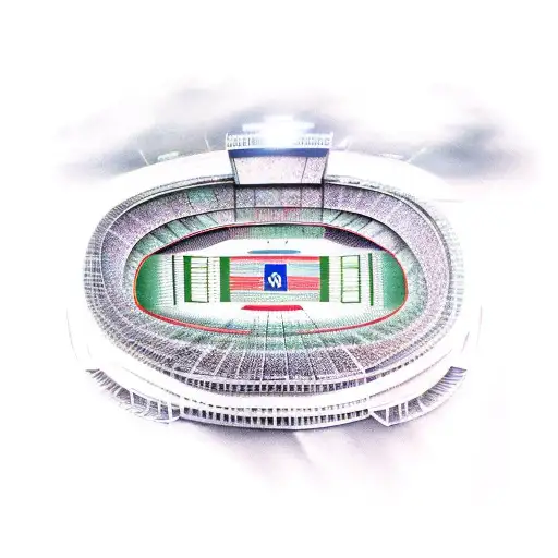 A sports stadium filled with various athletes playing different sports tattoo design idea