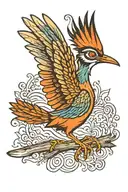 roadrunner tattoo design idea