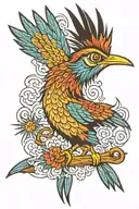 roadrunner tattoo design idea
