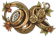 wedding ring tattoo tattoo design idea