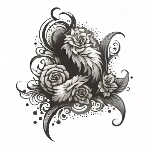 Incorporate elements of loyalty and family in a tattoo design symbolizing the unbreakable bond between two siblings, inspired by their favorite things tattoo design idea