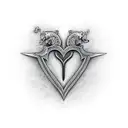 sword through heart tattoo design idea