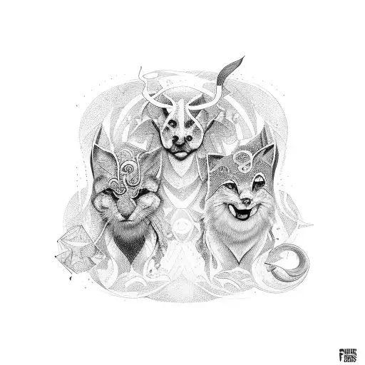 the fates tattoo design idea