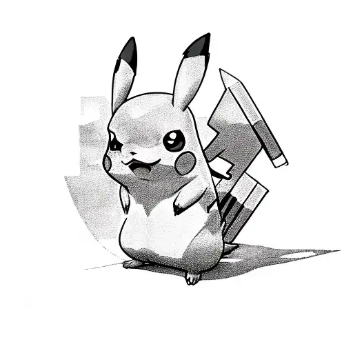 pikachu tattoo design idea