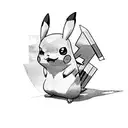 pikachu tattoo design idea