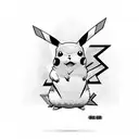 pikachu tattoo design idea