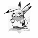 pikachu tattoo design idea