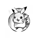 pikachu tattoo design idea