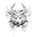 Make a blackjack mixed up with games and disciipline tattoo design idea