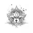 Make a blackjack mixed up with games and disciipline tattoo design idea