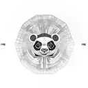 Fern Tree panda tattoo design idea