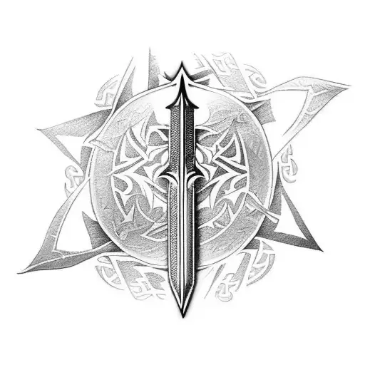 Final fantasy swords mashup tattoo design idea