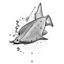 stingray ocean theme chest piece tattoo design idea