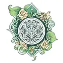 jade ambigramm tattoo design idea