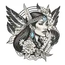 pocahontas tattoo design idea