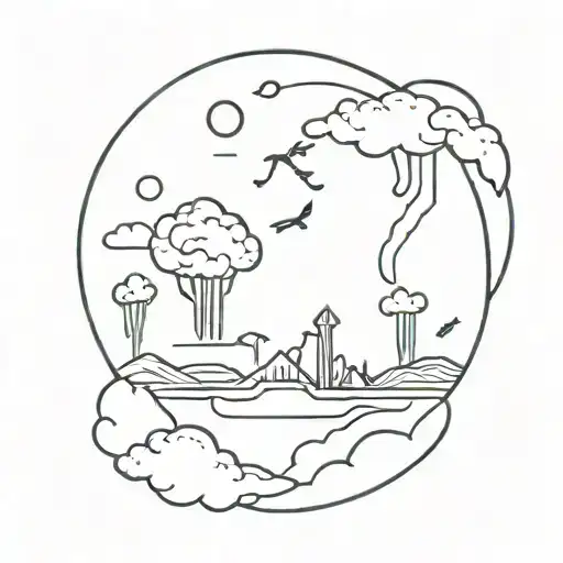 Climate change tattoo design idea