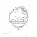 Climate change tattoo design idea
