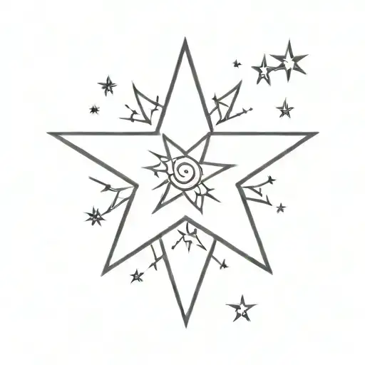 lil peep star shopping tattoo design idea