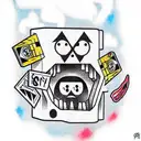 gravity falls "Trust no one" tattoo design idea