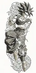 dragon ball z gohan tattoo design idea